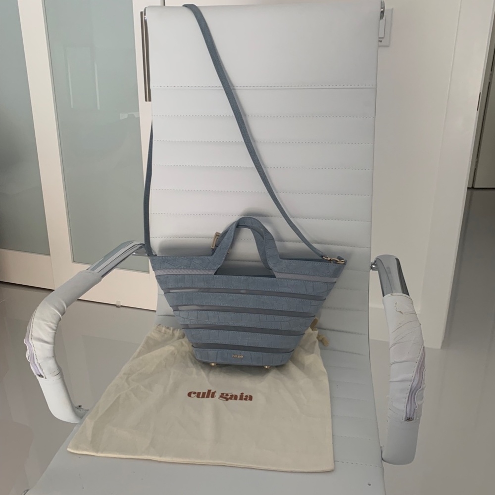 CULT GAIA LAAZLO MINI CROSSBODY BAG IN BLUE